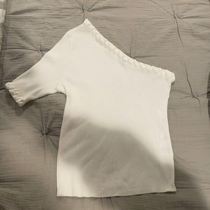 Gianni One Shoulder Knit- Cream